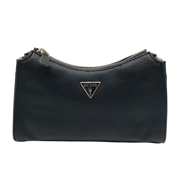 Guess Black Micaela Top-Zip Shoulder Bag - Picture 1 of 11